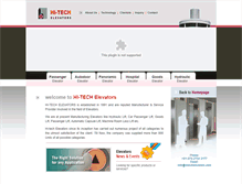 Tablet Screenshot of hitechelevators.com